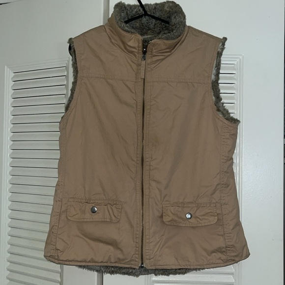 J. Jill Faux Fur Reversible Vest. - Picture 1 of 8